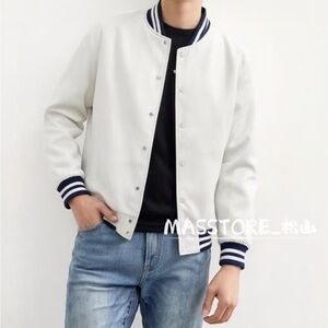 Fashion Nova White and Black Varsity Jacket